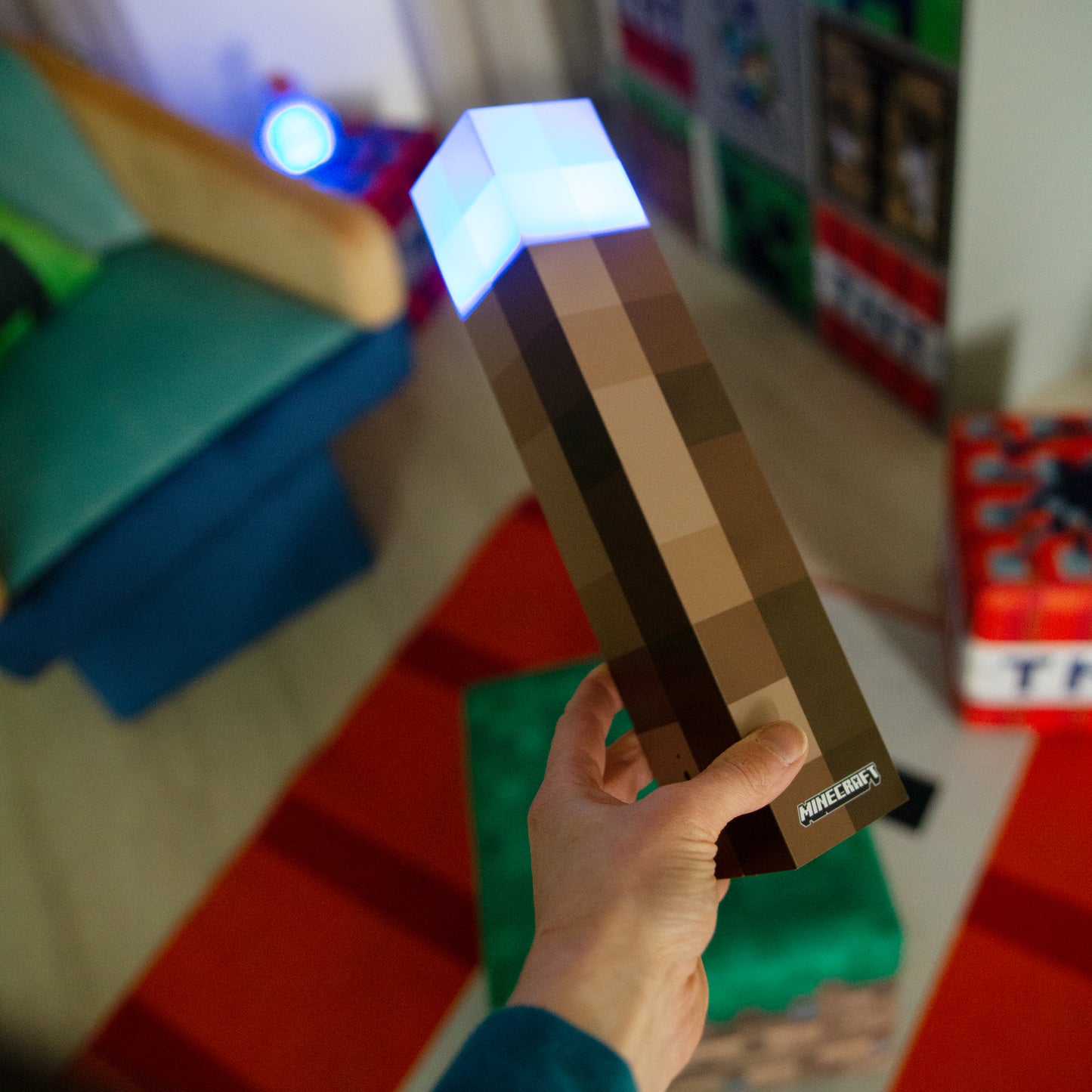 MINECRAFT - LED-Fackel, Torch, Nachtlicht, Wandlampe, dekorative Lichter im Minecraft Design