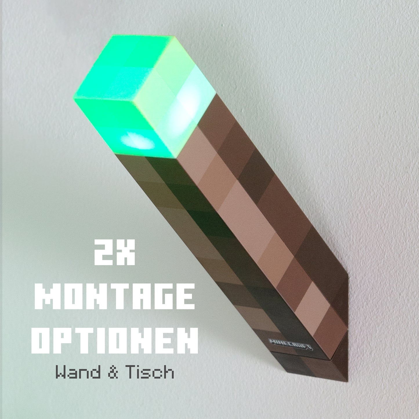 MINECRAFT - LED-Fackel, Torch, Nachtlicht, Wandlampe, dekorative Lichter im Minecraft Design