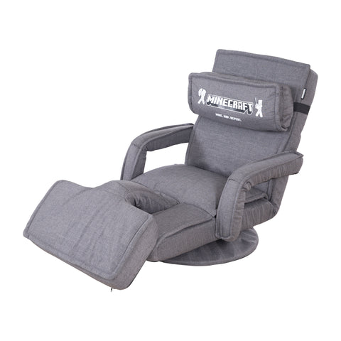 MINECRAFT - Gaming-Sessel, Sessel, Drehstuhl mit verstellbarer Fuß- und Rückenlehne