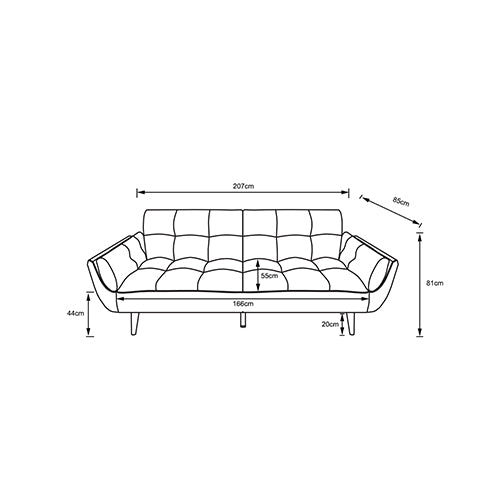 PLAYBOY - Sofa "SCARLETT" gepolsterte Couch mit Bettfunktion, Samtstoff in Grau, Retro-Design - einrichten-24, Sofas & Ottomane 