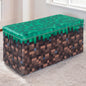 MINECRAFT - Sitz- und Aufbewahrungsboxen, Sitzhocker mit Stauraum, Grasblock Design