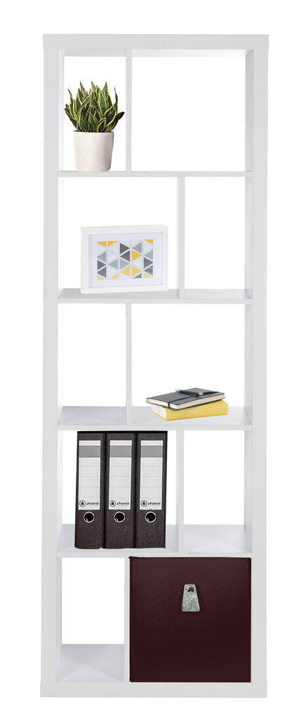 Fortuna - Bücherregal, Raumteiler, Büroregal asymmetri– Fächern, mit einrichten-24 10