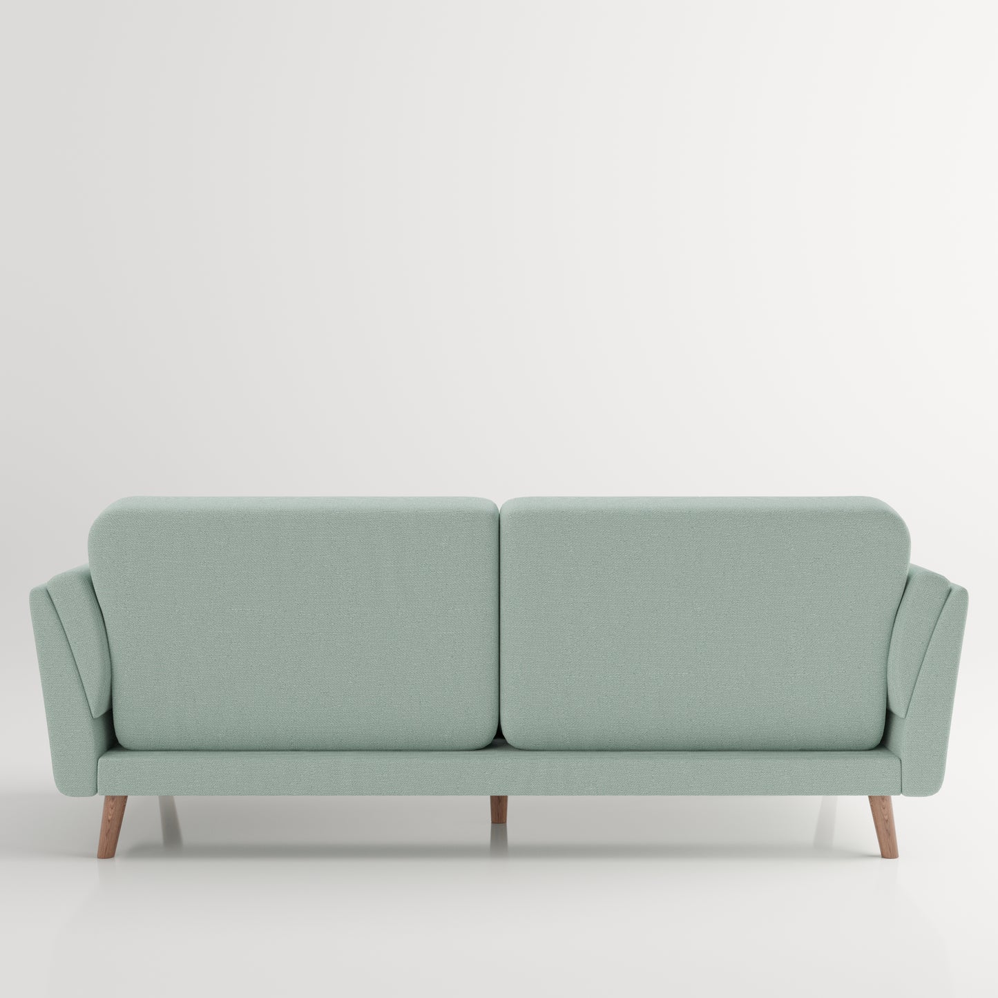 Helsinki- 3er Bettsofa, gepolstertes Schlafsofa mit Arm- und Rückenlehne, Stoffbezug in Mint